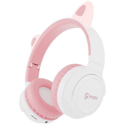 Беспроводные Детские Bluetooth-наушники CaseGuru CGPods Cat с микрофоном