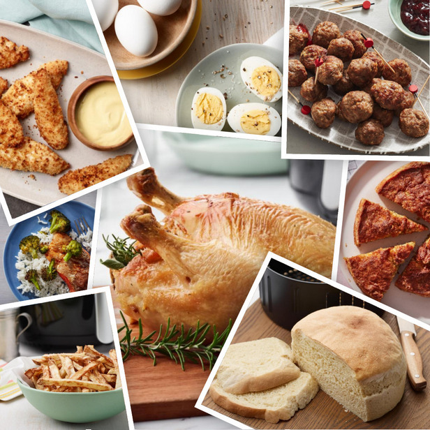 блюда, приготовленные в аэрогриле