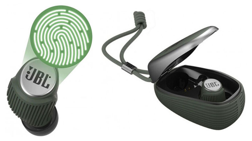 беспроводные наушники JBL в кейсе