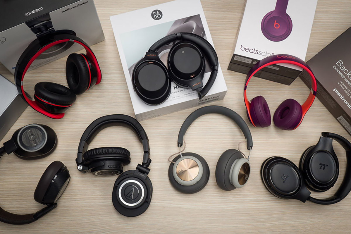 накладные наушники различных производителей